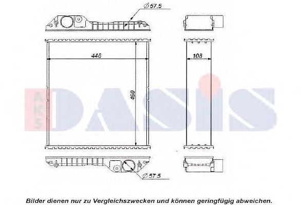 AKS DASIS 440613N Radiator, engine cooling